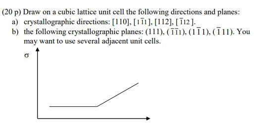 Solved (20 p) Draw on a cubic lattice unit cell the | Chegg.com