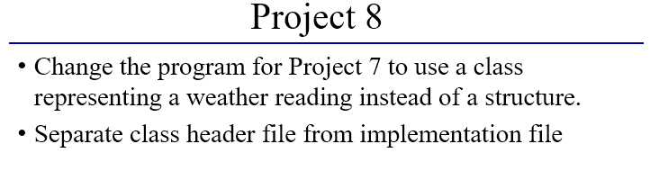 Solved Using the following C++ code from Project 7, I need | Chegg.com