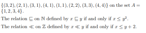 Solved Determine whether the following relations are partial | Chegg.com