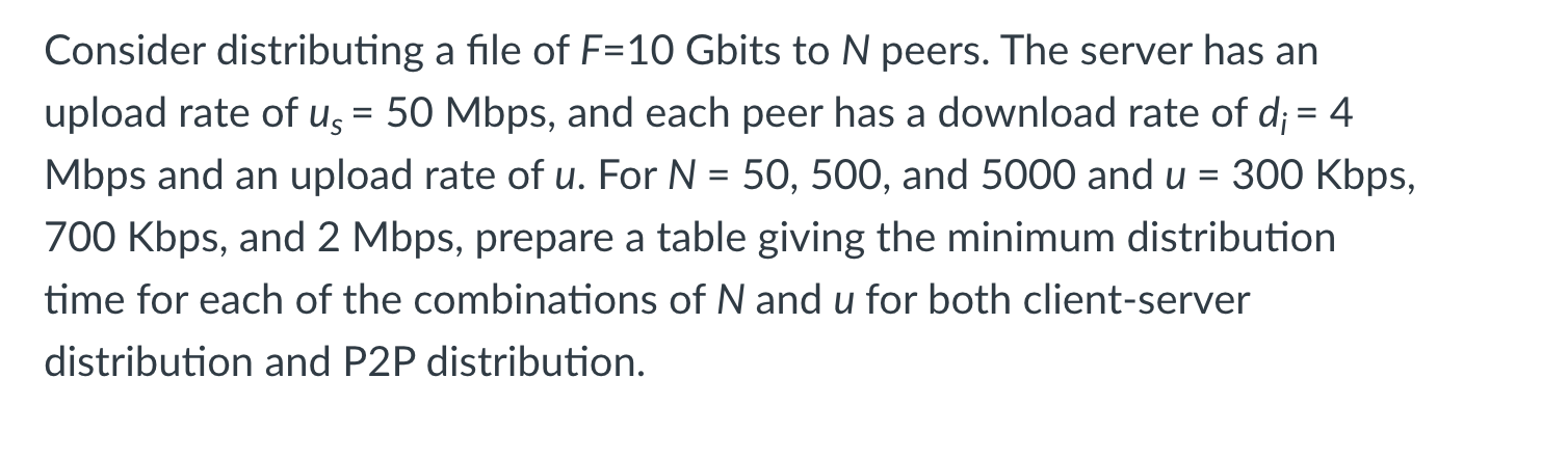 solved-consider-distributing-a-file-of-f-10-gbits-to-n