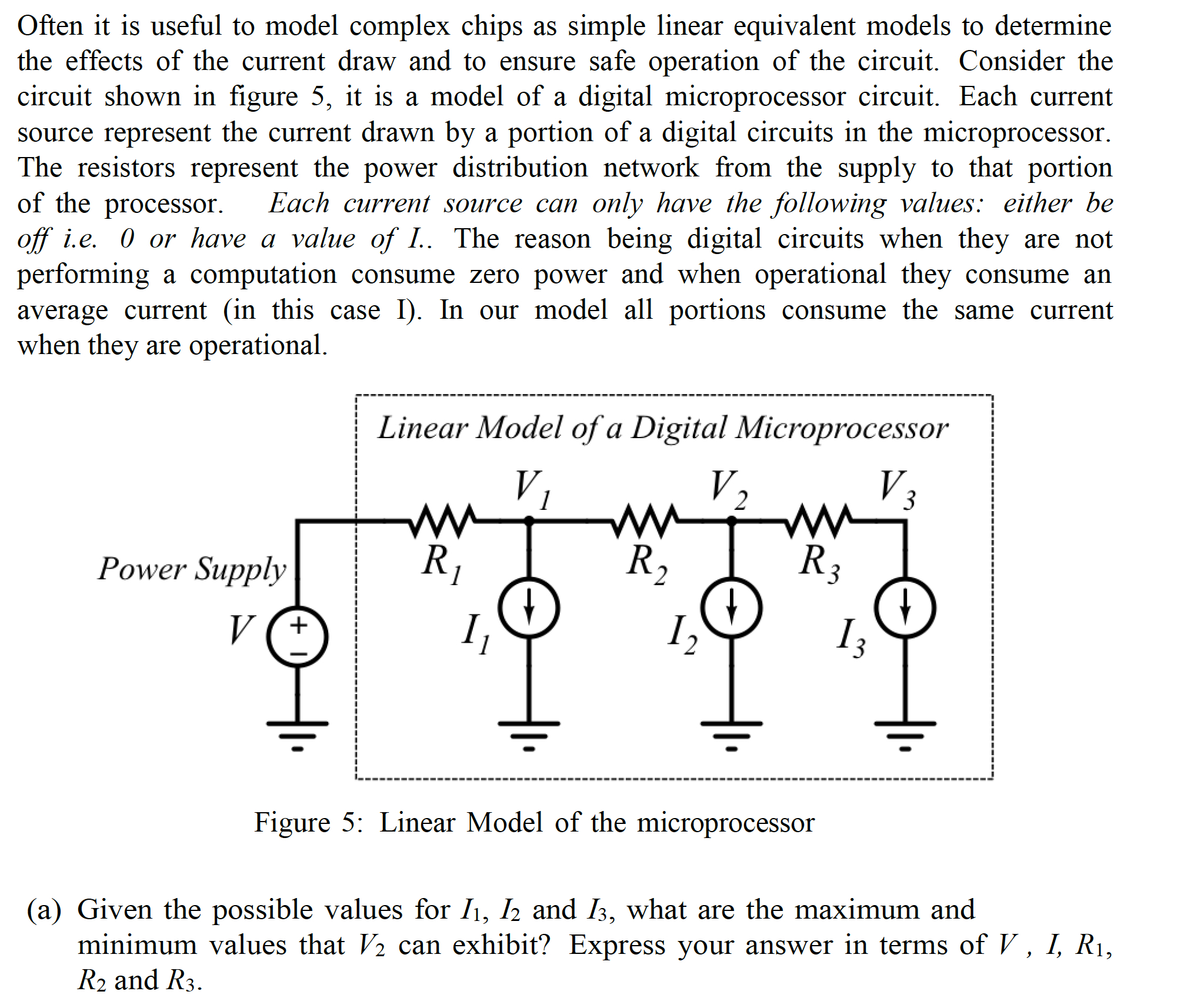 Solved Often it is useful to model complex chips as simple | Chegg.com