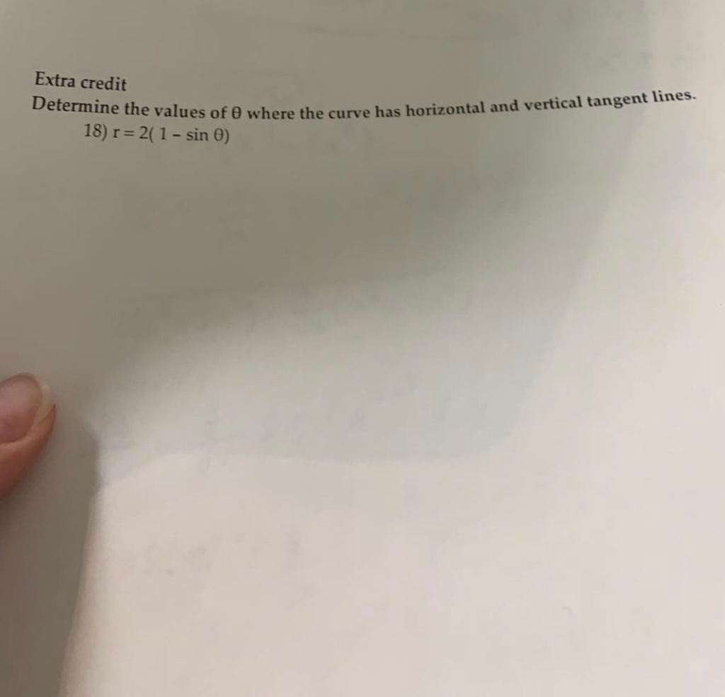 Solved Extra credit Determine the values of θ where the | Chegg.com