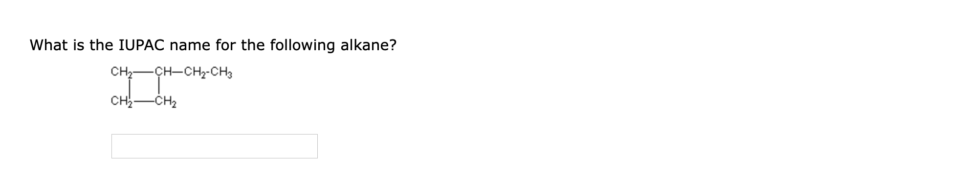 What is the IUPAC name for the following alkane?