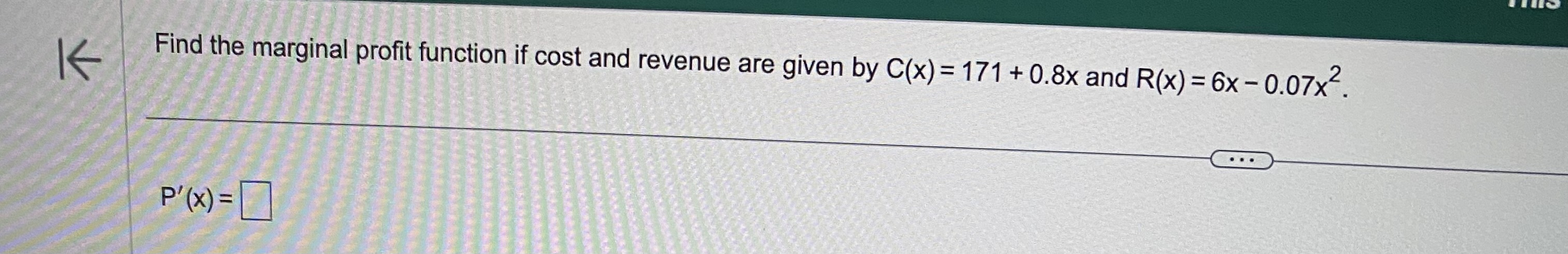Solved Find the marginal profit function if cost and revenue | Chegg.com
