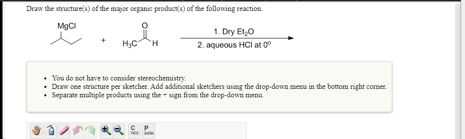 Solved Draw the structure(s) of the major organic product(s) | Chegg.com