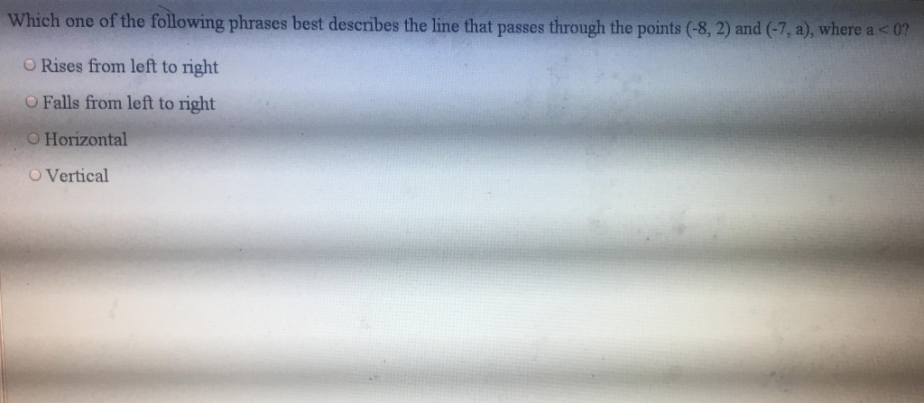 Solved Which one of the following phrases best describes the | Chegg.com