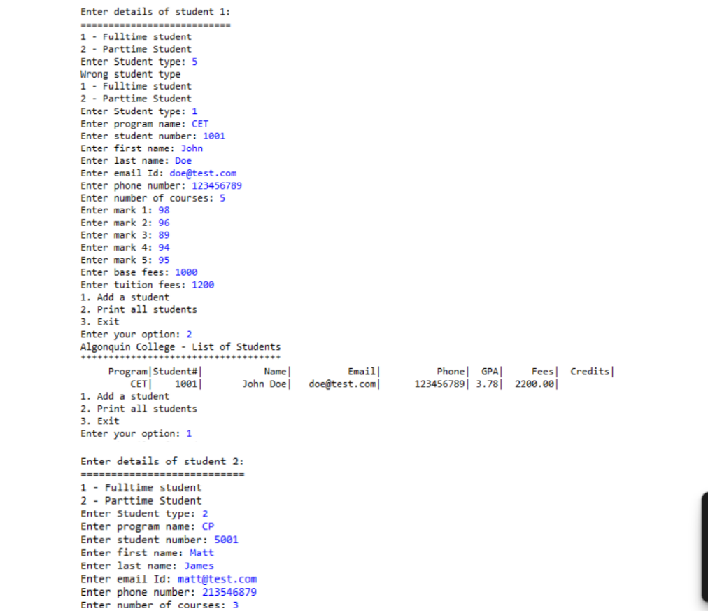 Solved In this lab, we create a few classes to create a | Chegg.com