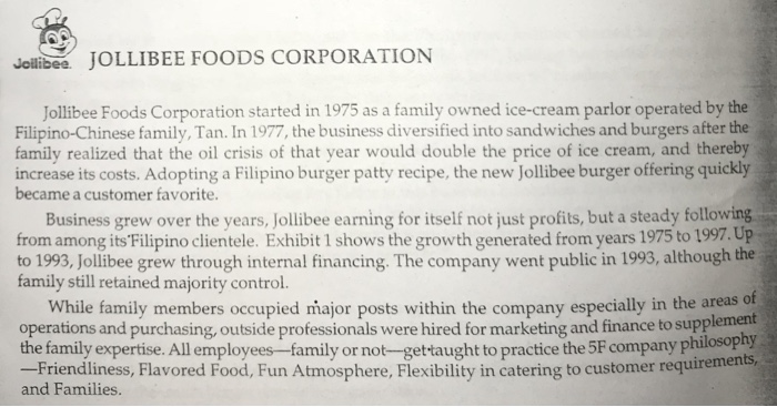 jollibee foods corporation (jfc case study answers)