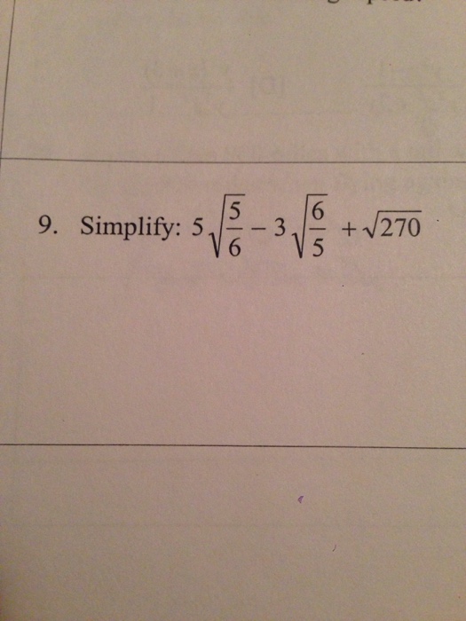 5 root 6 square