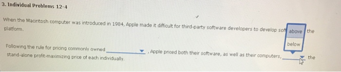Solved . Individual Problems 12-4 When the Macintosh | Chegg.com