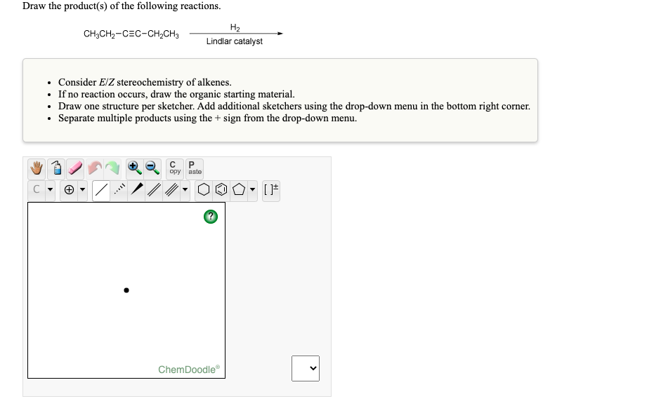 Solved Draw the product(s) of the following reactions. | Chegg.com