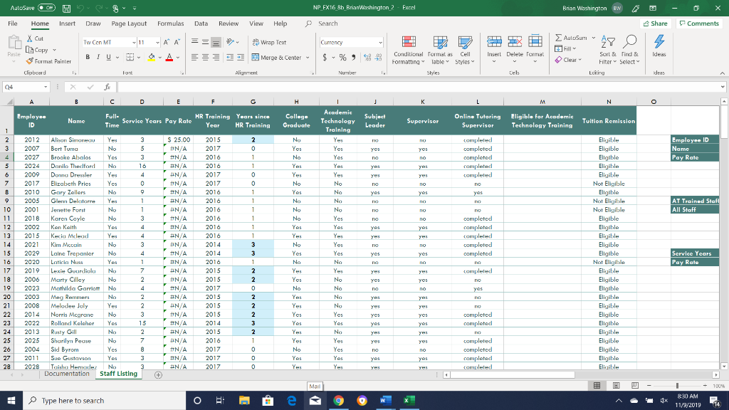 Solved a. Use a structured reference to look up the value in