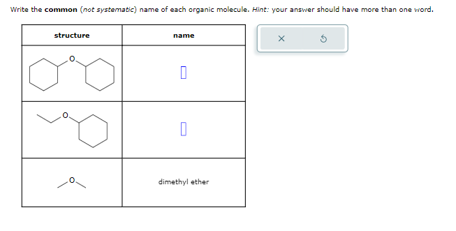 Solved Write the common (not systematic) name of each | Chegg.com