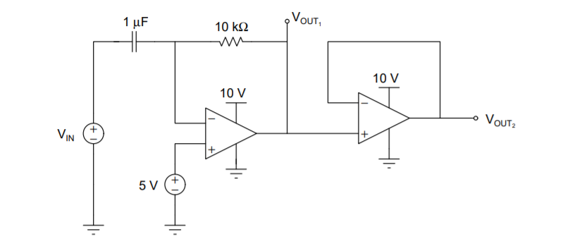 Solved For the OpAmp circuit shown below, calculate the | Chegg.com