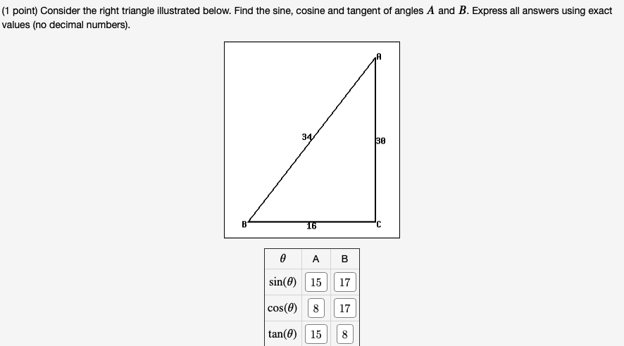 SINE, COSINE AND TANGENT - TRIGONOMETRY IN THE RIGHT TRIANGLE