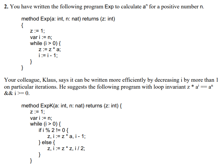 Solved 2. You have written the following program Exp to | Chegg.com