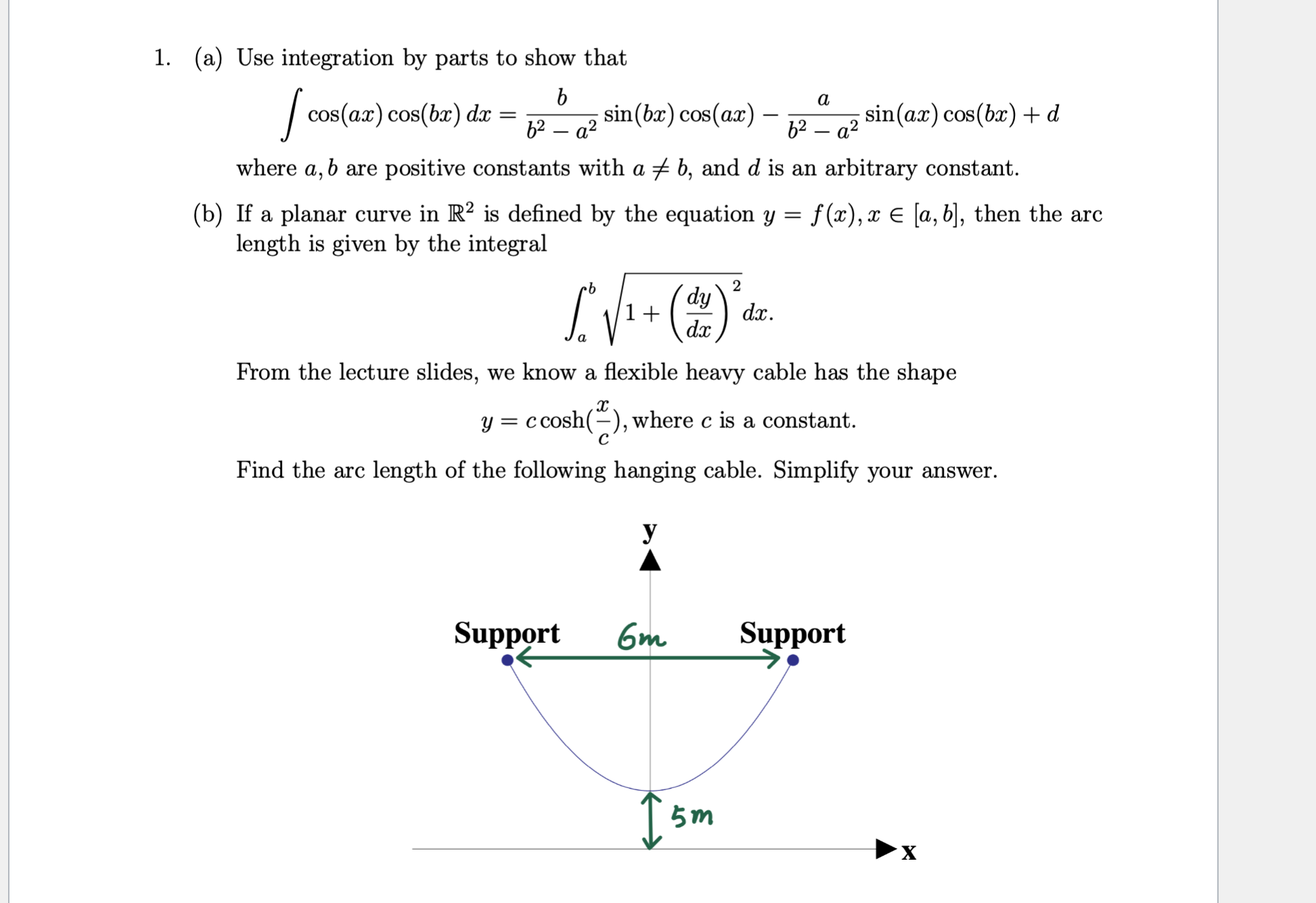 Solved (a) Use Integration By Parts To Show That Int | Chegg.com