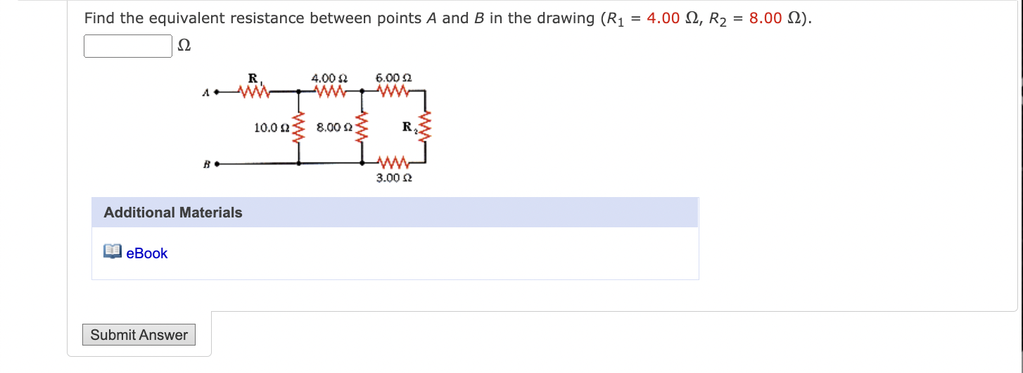 Solved Find The Equivalent Resistance Between Points A And B | Chegg.com