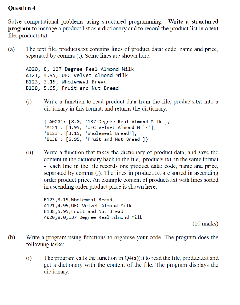 Solved Question 4 Solve computational problems using | Chegg.com