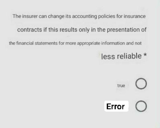 Solved The insurer can change its accounting policies for | Chegg.com