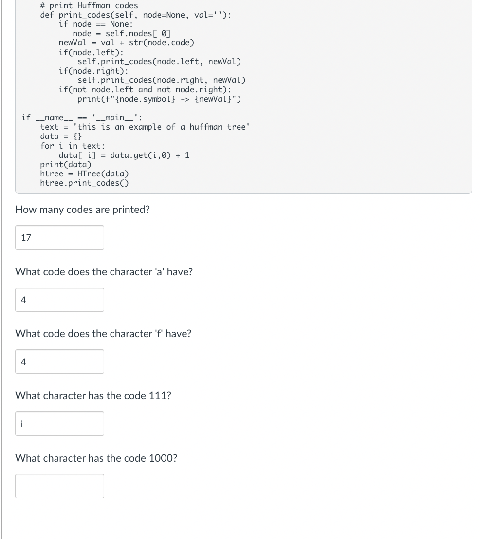 Huffman Codes An example of greedy algorithms is | Chegg.com