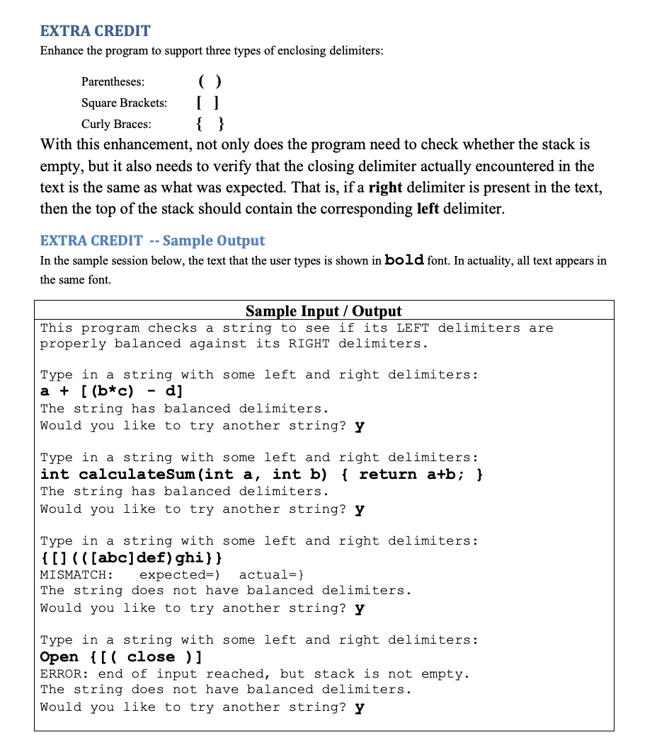Solved Please help me to write this program with extra | Chegg.com