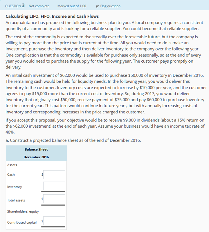 Solved Calculating LIFO, FIFO, Income and Cash FlowsAn | Chegg.com