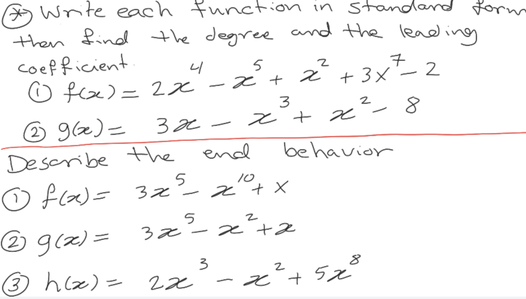 Solved Write each function in standard forn then find the | Chegg.com