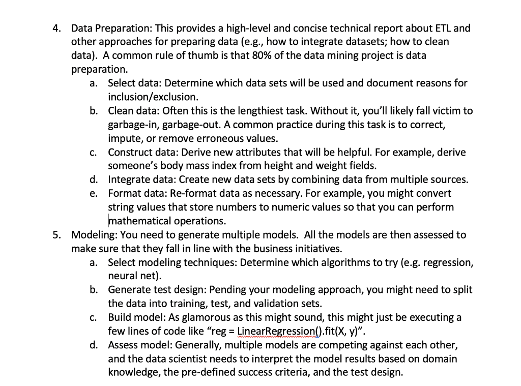 Requirements: For the initial report you should have | Chegg.com