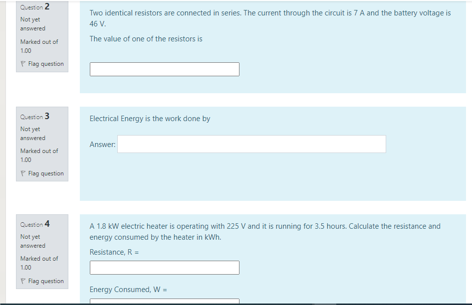 Solved Question 2 Not Yet Answered Marked Out Of 1.00 P Flag | Chegg.com