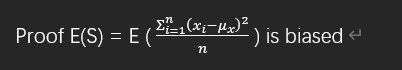Solved E(S)=E(n∑i=1n(xi−μx)2) | Chegg.com