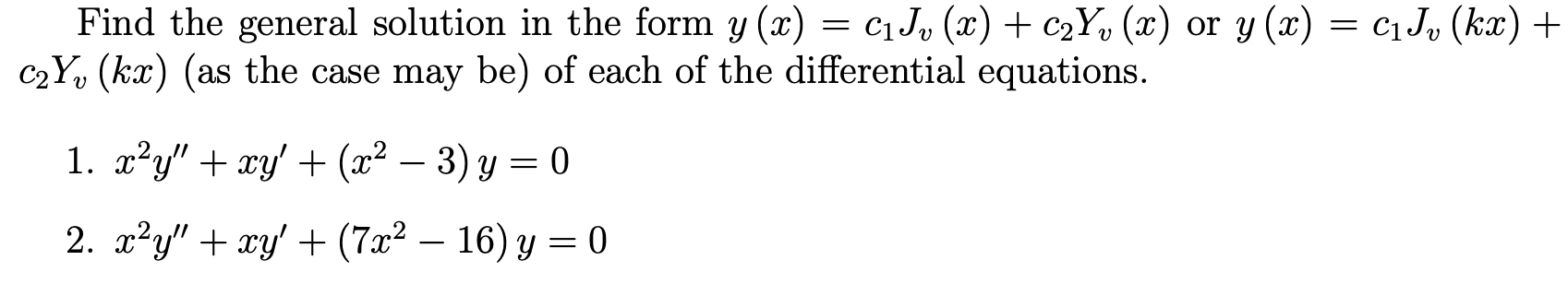 Solved Find the general solution in the form | Chegg.com