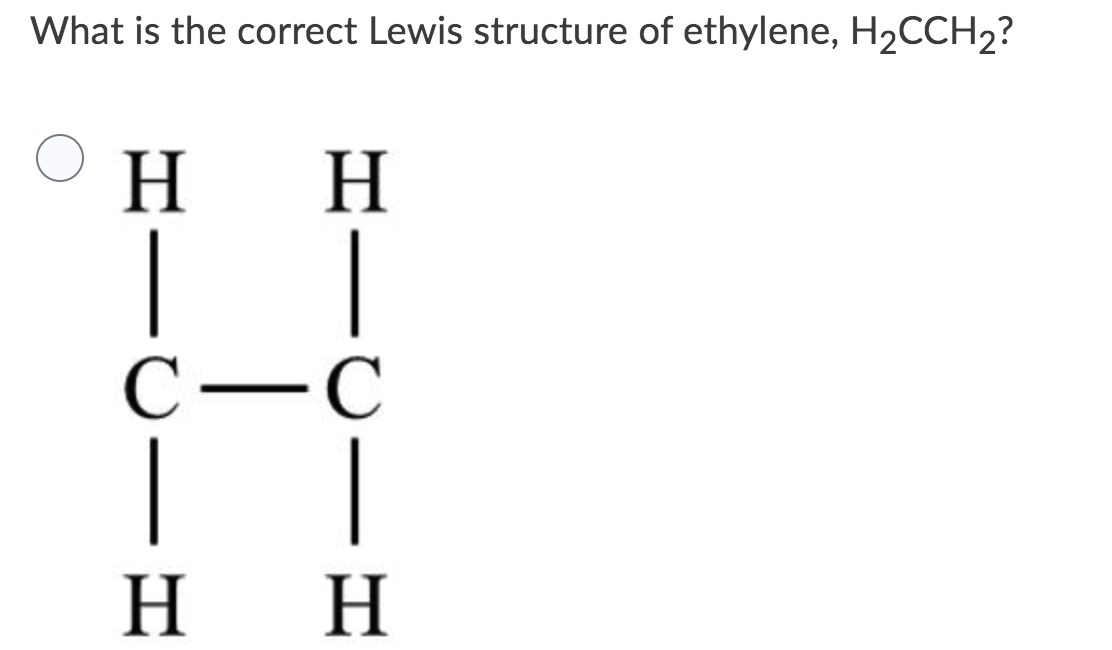 lewis structure of ethylene