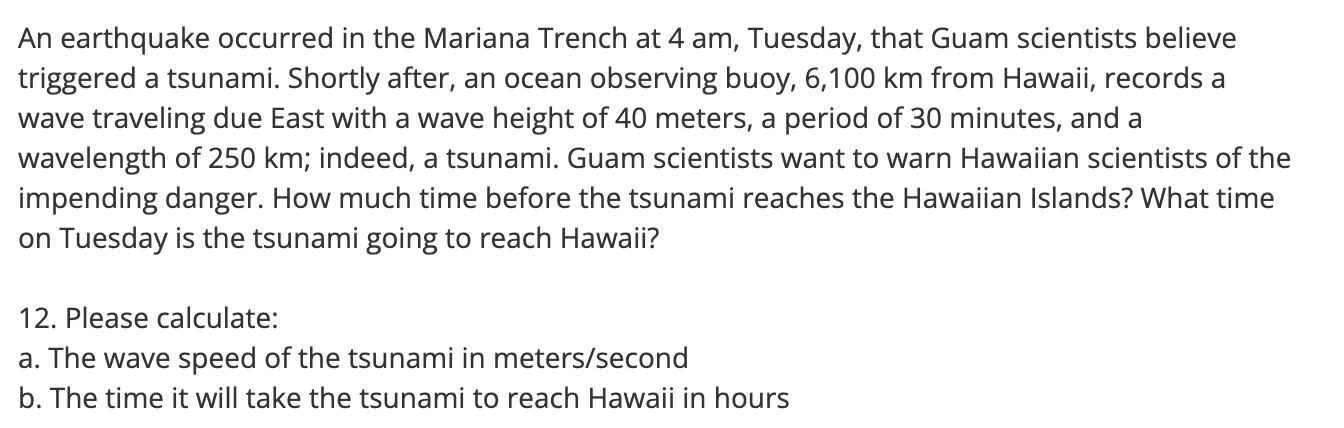 Last tsunami in guam