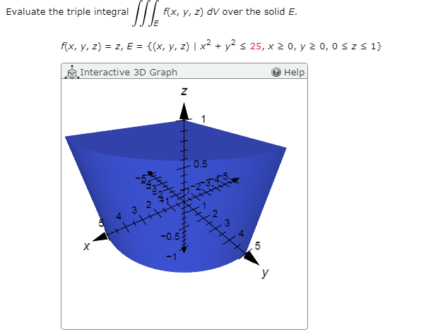 Solved Evaluate The Triple Integral Ije F X Y Z Dv Over Chegg Com