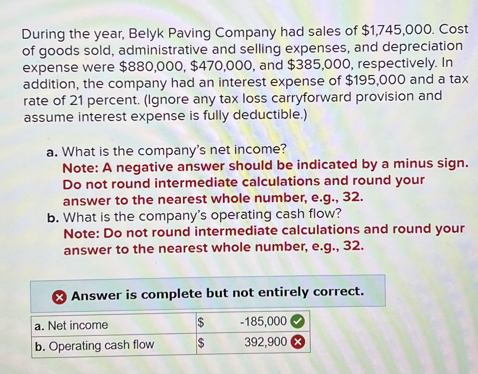 Solved During The Year, Belyk Paving Company Had Sales Of | Chegg.com