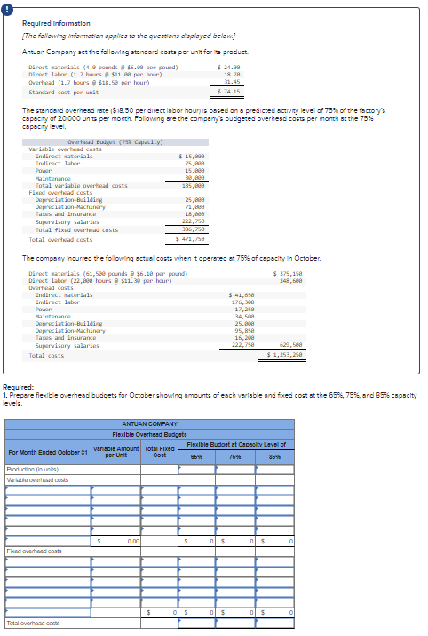 Required Information[The following informetion | Chegg.com