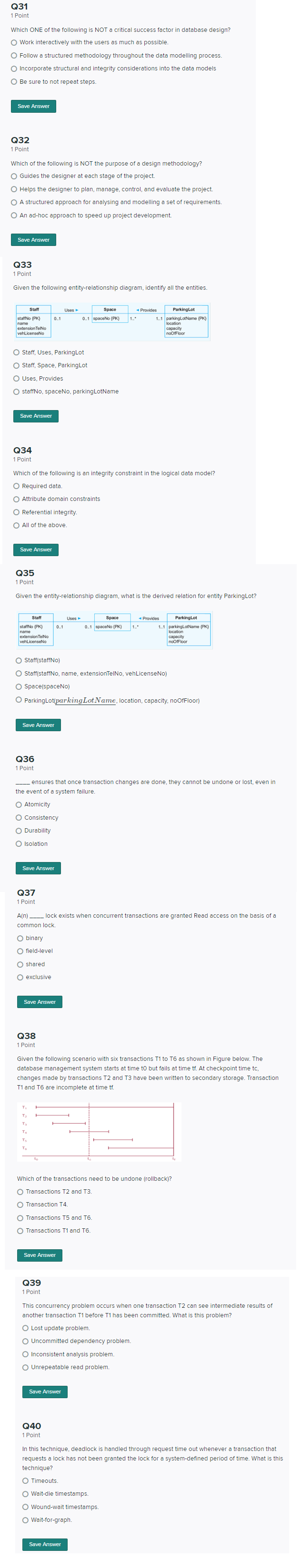 Solved Q31 1 Point Which ONE of the following is NOT a | Chegg.com