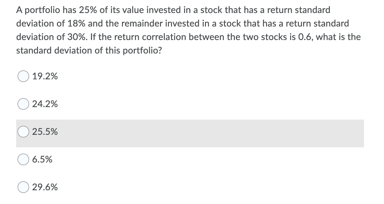 Solved A A A Portfolio Has 25% Of Its Value Invested In A | Chegg.com