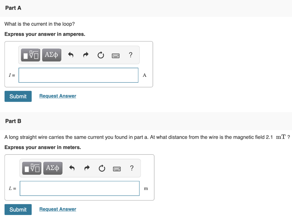 Solved The magnetic field at the center of a | Chegg.com