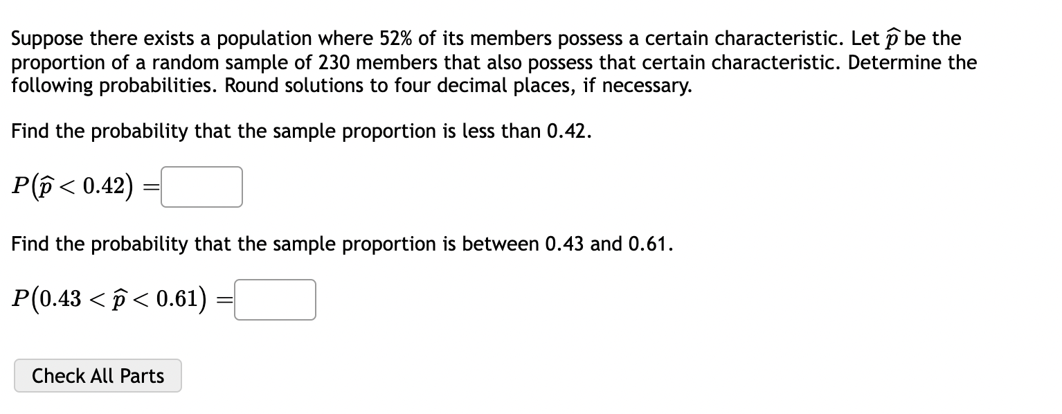 Solved Suppose There Exists A Population Where 52% Of Its | Chegg.com