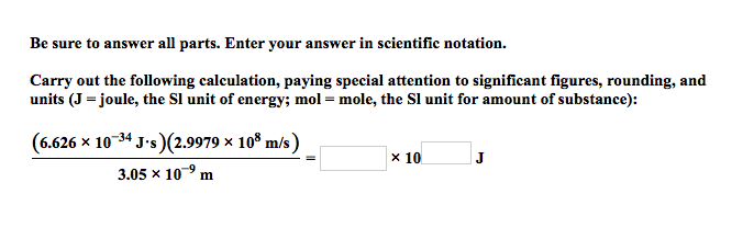 Solved Be sure to answer all parts. Enter your answer in | Chegg.com