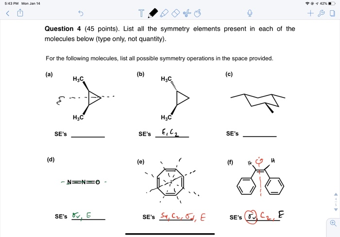 Solved 43 PM Mon Jan 14 Question 4 (45 points). List all the | Chegg.com