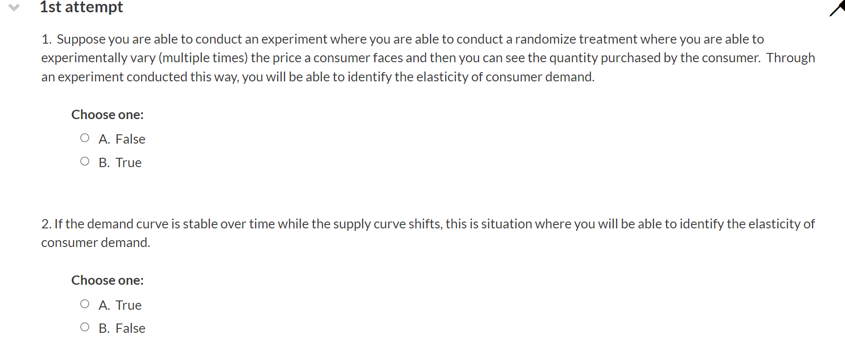 Solved 1. Suppose you are able to conduct an experiment | Chegg.com