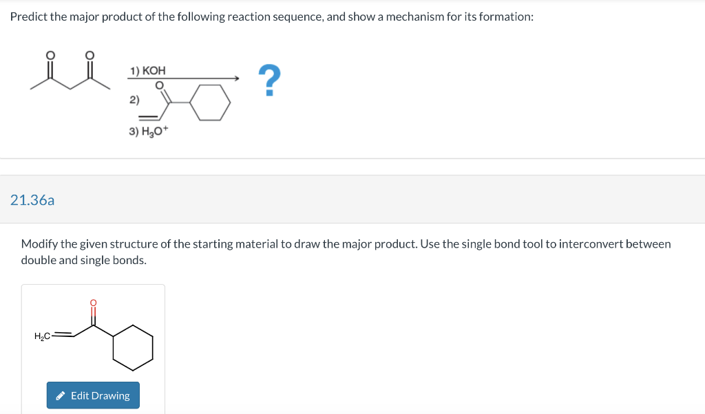 Predict The Major Product Of The Following Reaction 9434