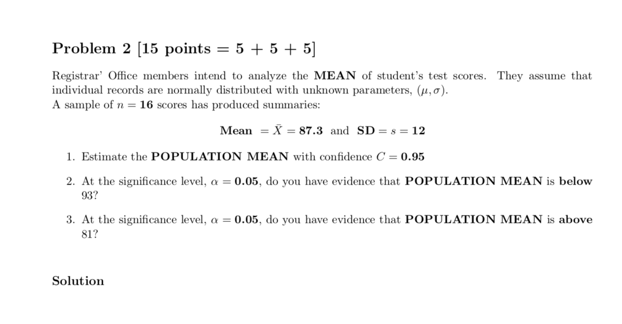 Solved Problem 2 (15 points = 5 + 5 + 5] Registrar Office | Chegg.com