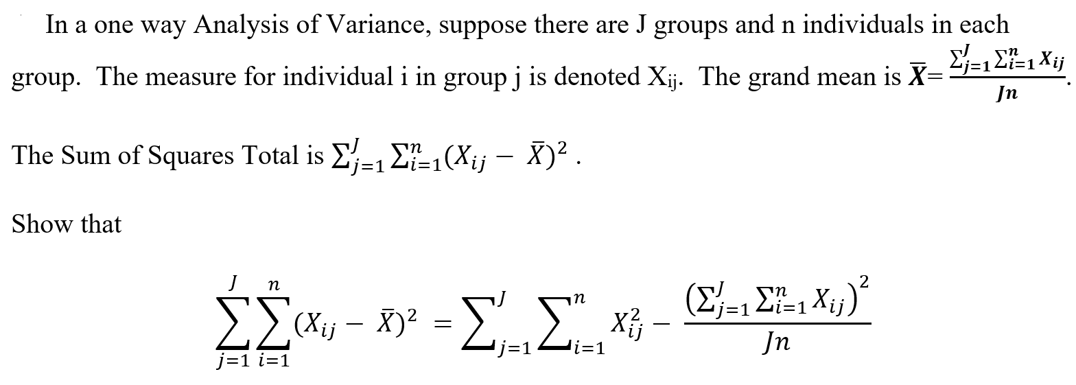 Solved In A One Way Analysis Of Variance, Suppose There Are | Chegg.com