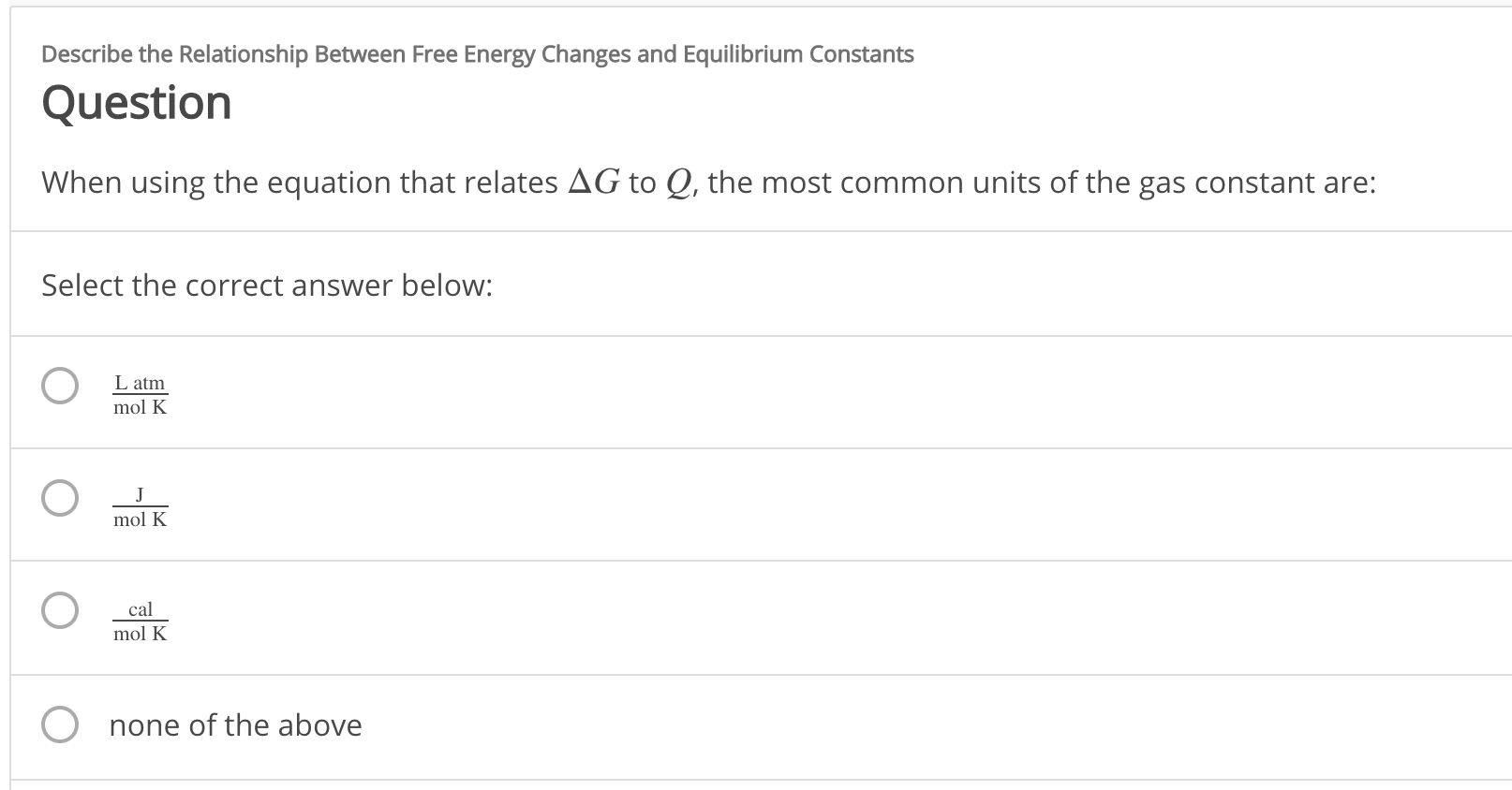 Solved Describe the Relationship Between Free Energy Changes | Chegg.com