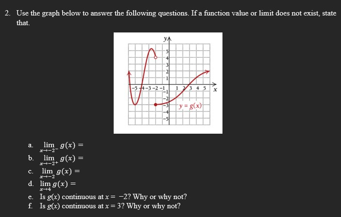 Solved 2. Use the graph below to answer the following | Chegg.com