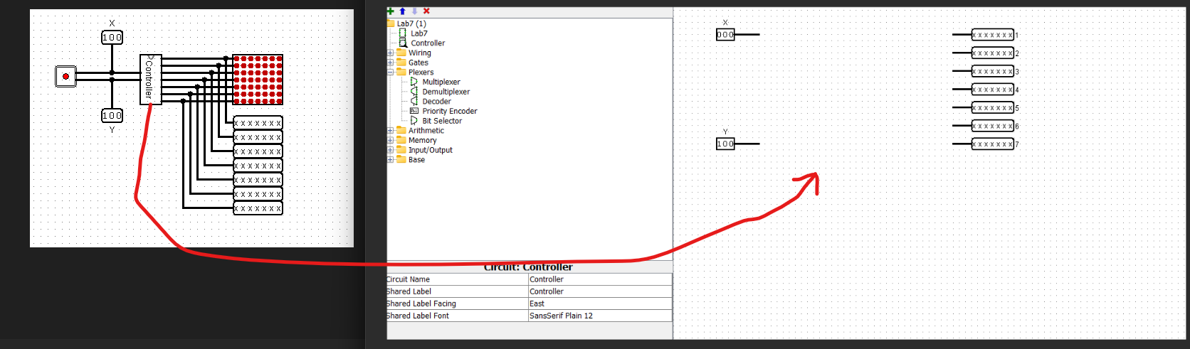 Solved This assignment in Logisim deals with a joystick and | Chegg.com